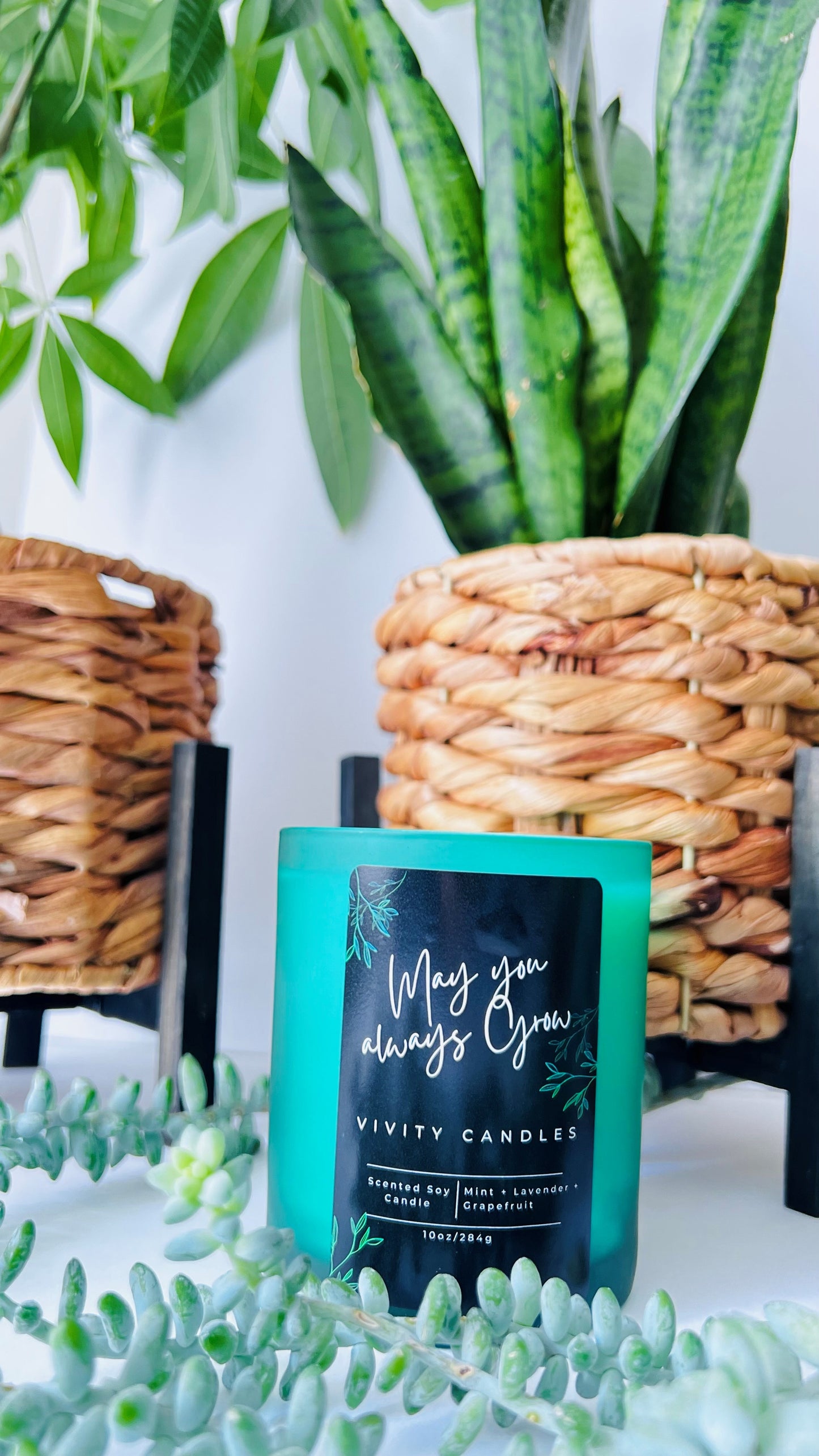 May you always Grow Candle